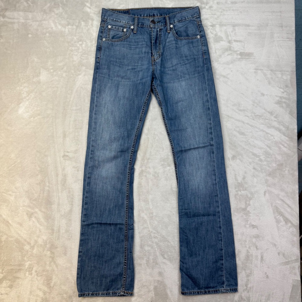 Levi 527 Jeans Men 30x34 Blue Low Slim Bootcut Modern Casual Denim Classic